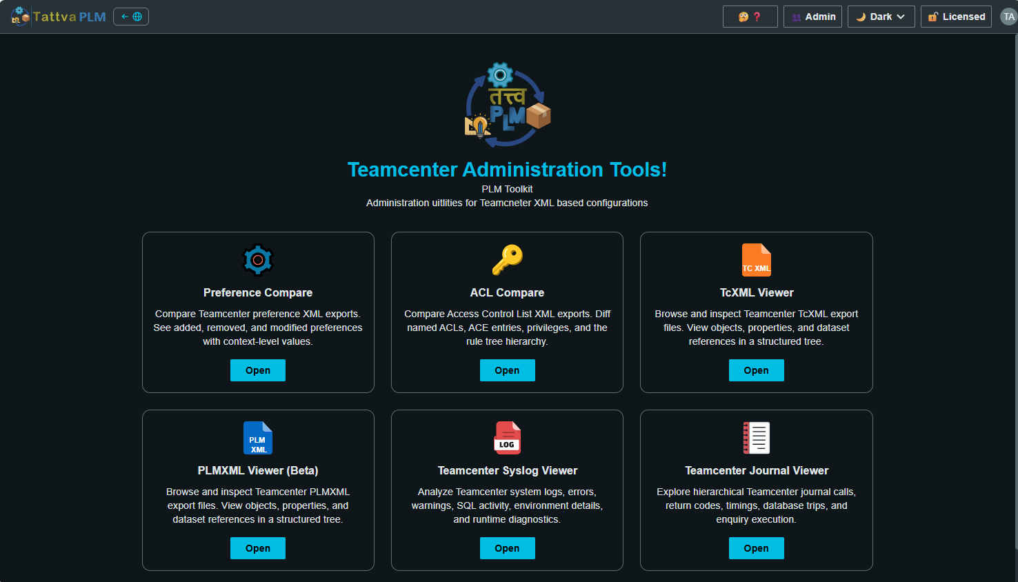 Administration Tools screenshot